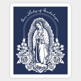 Our Lady of Guadalupe Floral Sticker